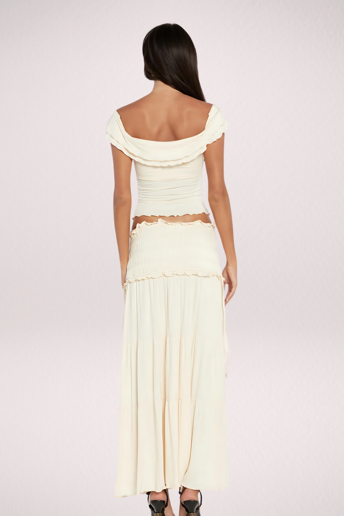 Elara Off-Shoulder Maxi Dress