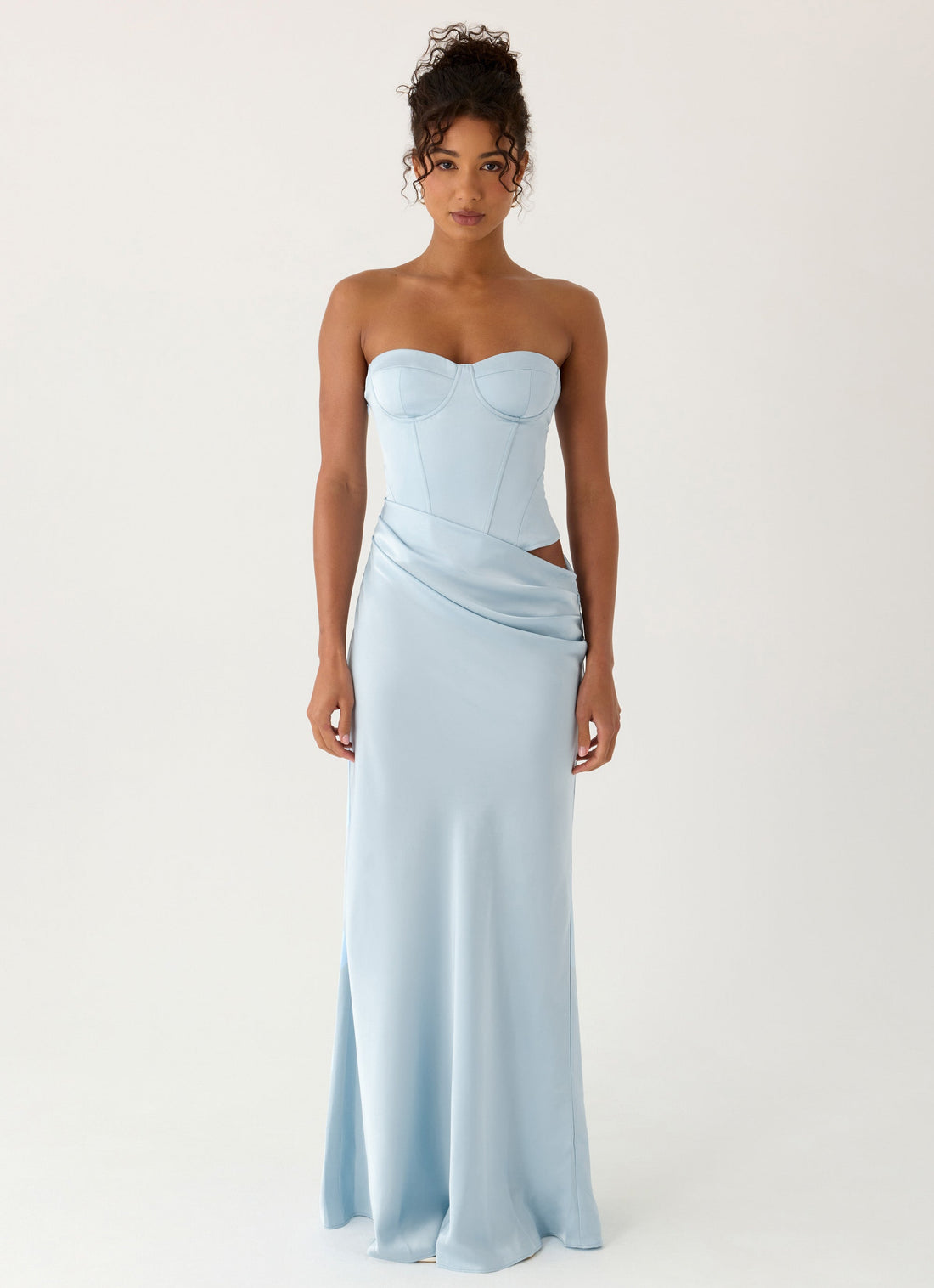 Emory Corset Maxi Dress Blue
