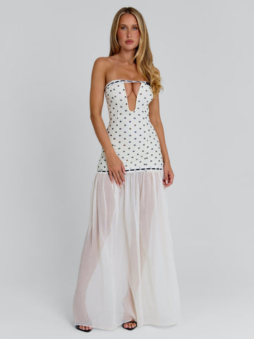Giana Polka Maxi Dress