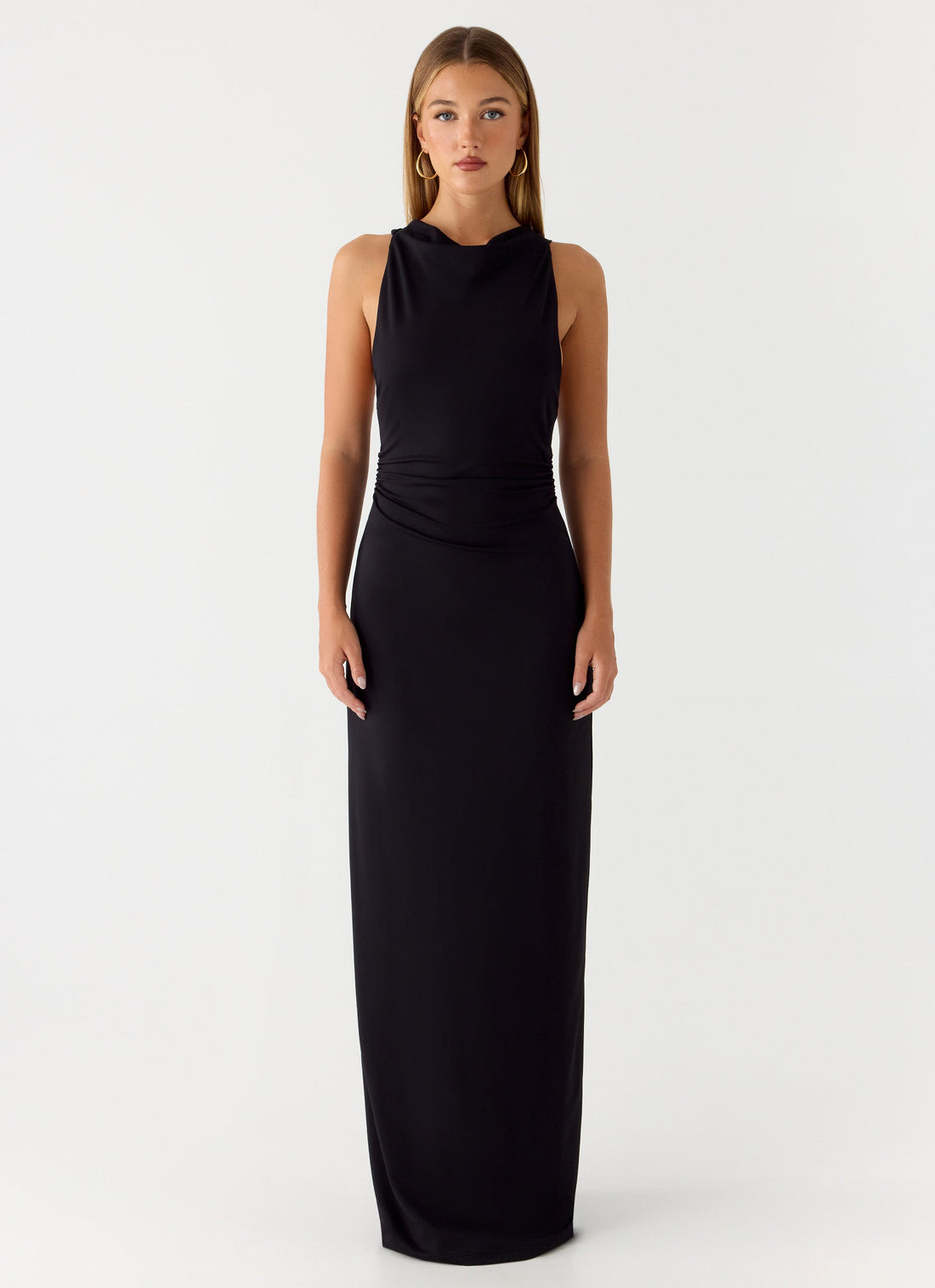 Hidden Agenda Maxi Dress Black