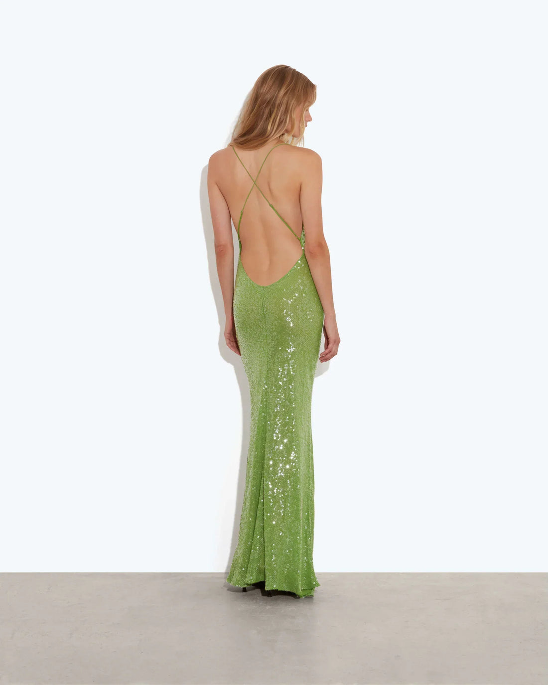 Gaia Verde Maxi Dress