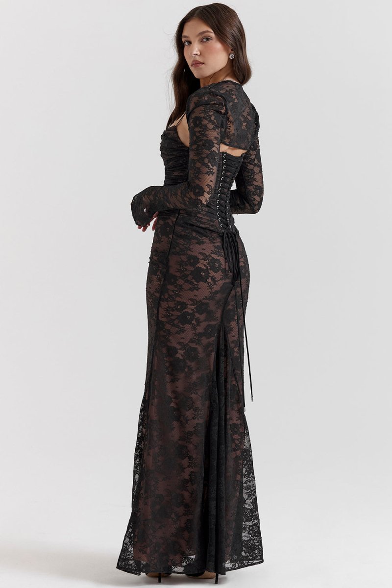 Imogen Vintage Elegance Maxi Dress