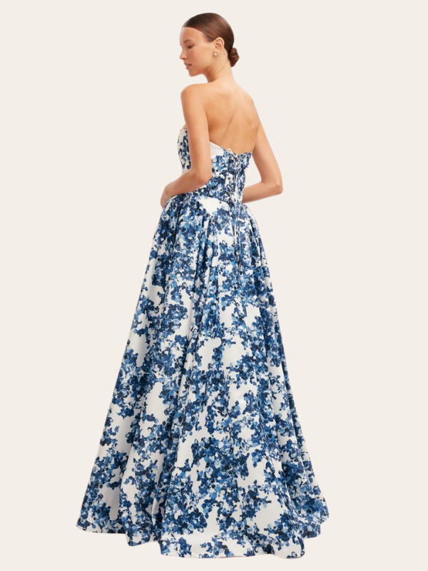 Ariana Elegant Strapless Maxi Dress